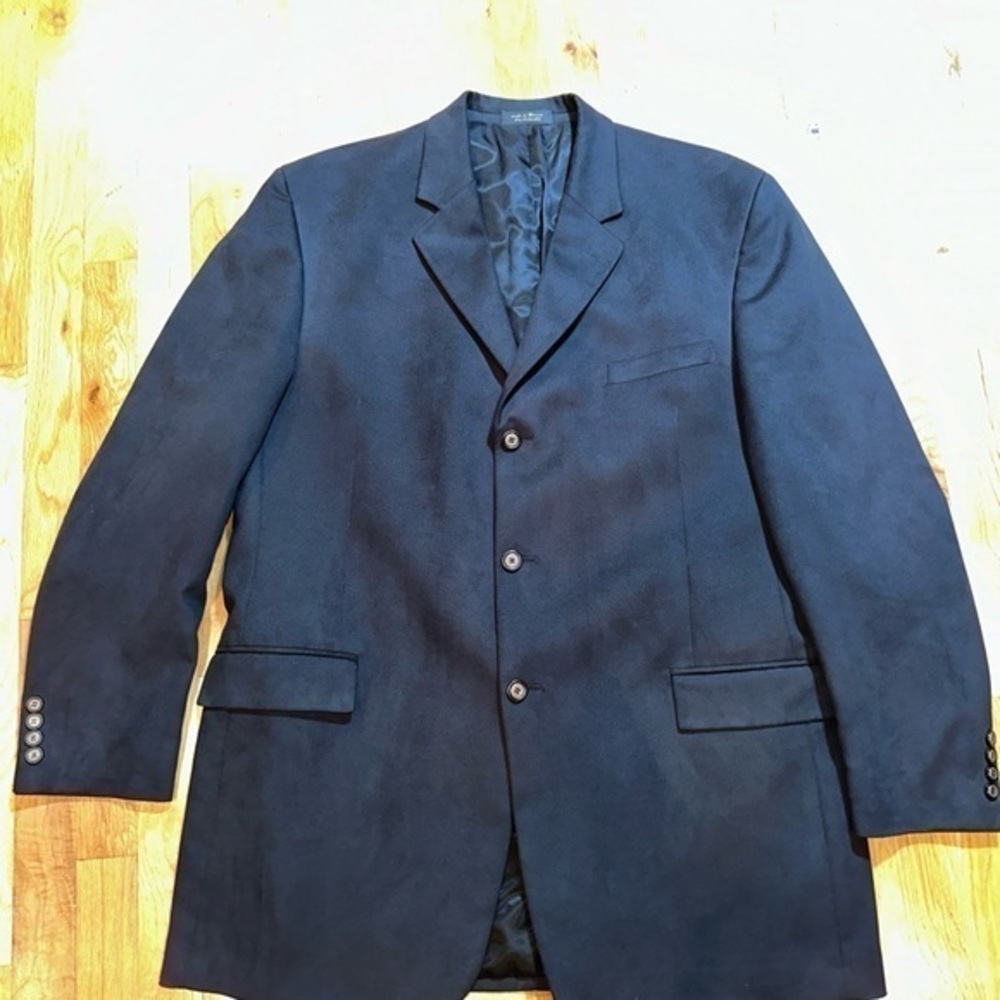 NEW! ANDREW FEZZA FUSION BLACK SUEDE JACKET 46 L